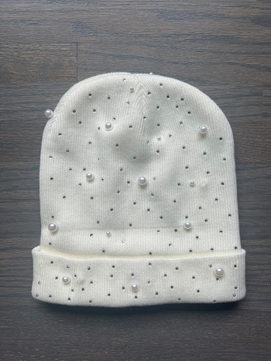 white diamond beanie